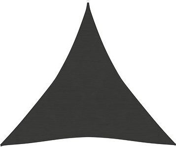 Tieniaca plachta trojuholníková 160 g/m2 antracitová 3 ×