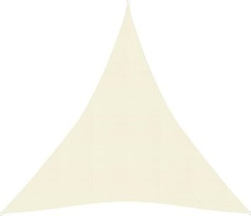 Tieniaca plachta trojuholníková 160 g/m² krémová 4 ×