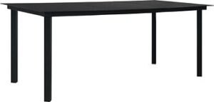 Záhradný jedálenský stôl čierny 190 × 90 ×