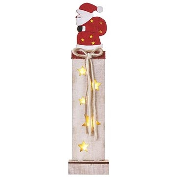 EMOS LED dekorace dřevěná – Santa