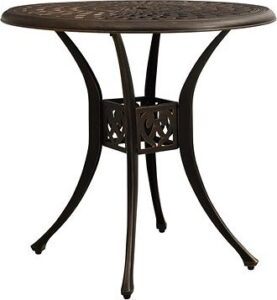Záhradný stôl bronzový 78 × 78 ×