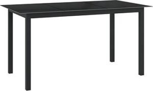 Záhradný stôl čierny 150 × 90 × 74