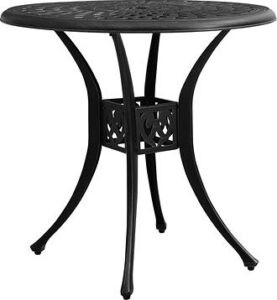 Záhradný stôl čierny 78 × 78 ×