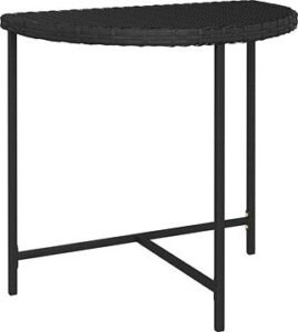 Záhradný stôl čierny 80 × 50 ×
