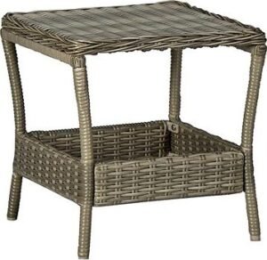 Záhradný stolík hnedý 45 × 45 ×
