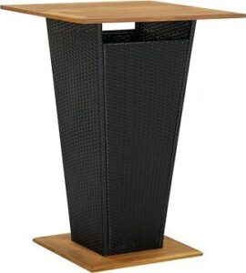 Barový stôl čierny 80 × 80 × 110