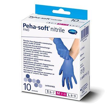 PEHA-SOFT gumené bezlatexové spevnené rukavice