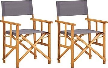 Režisérske stoličky 2 ks masívne