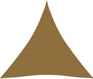 Tieniaca plachta trojuholníková 160 g/m² taupe 3 ×