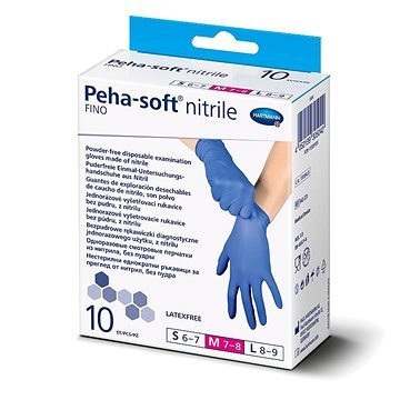 PEHA-SOFT gumené bezlatexové spevnené rukavice M
