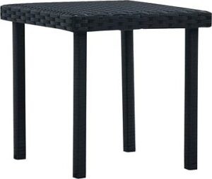 Záhradný čajový stolík čierny 40 × 40