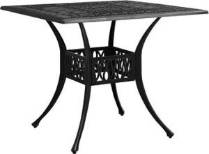 Záhradný stôl čierny 90 × 90 ×