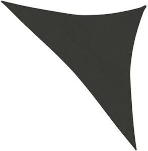 Tieniaca plachta trojuholníková 160 g/m² antracitová 3 ×
