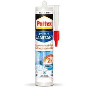 PATTEX Rýchloschnúci sanitárny silikón