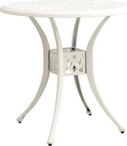 Záhradný stôl biely 78 × 78 ×