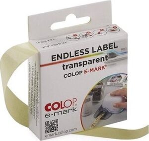 COLOP e-mark® lepiaca páska transparentná
