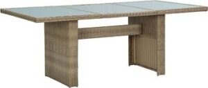 Záhradný jedálenský stôl hnedý 200 × 100 ×