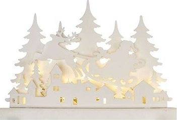 EMOS LED dekorace dřevěná – vánoční vesnička